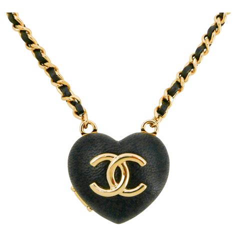 chanel heart locket|chanel necklace online store.